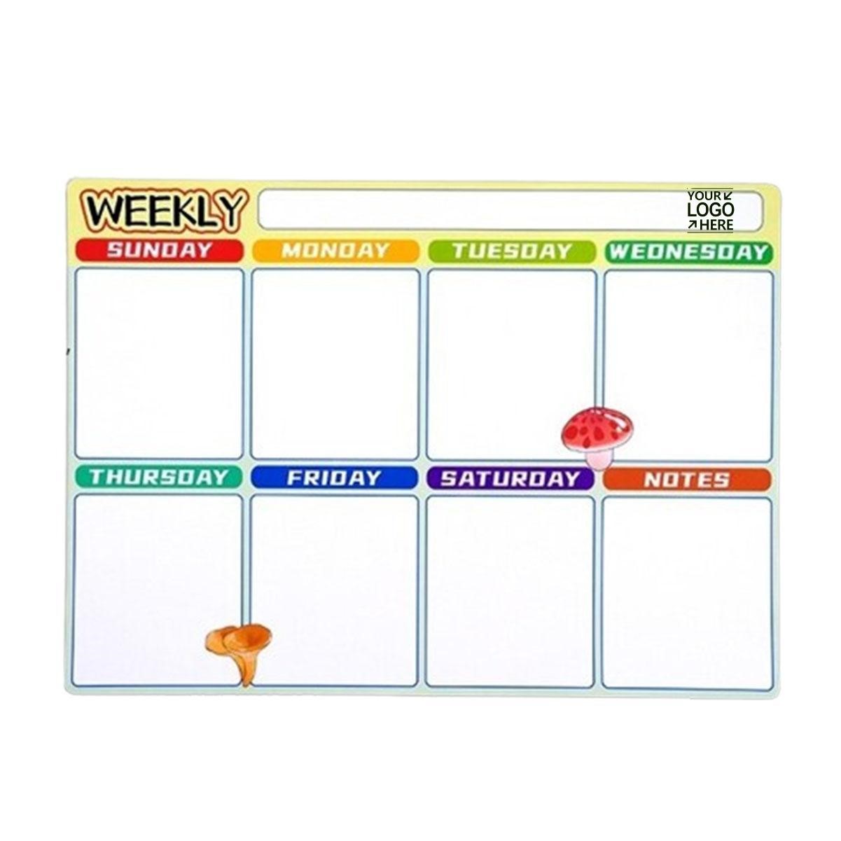 Weekly Fridge Calendar With One Marker