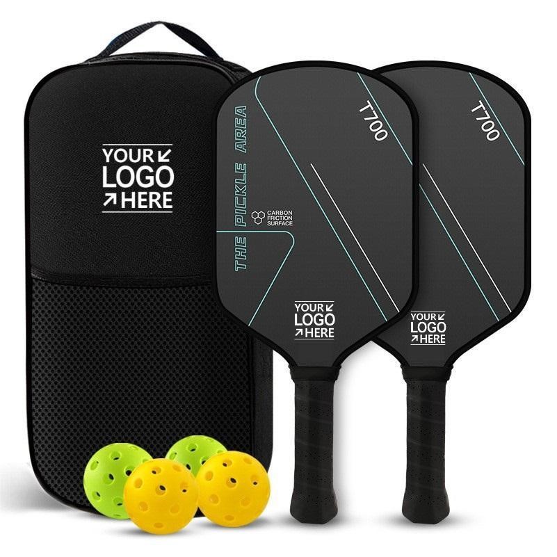 Carbon Fiber Pickleball Paddle & Ball Set With Bag