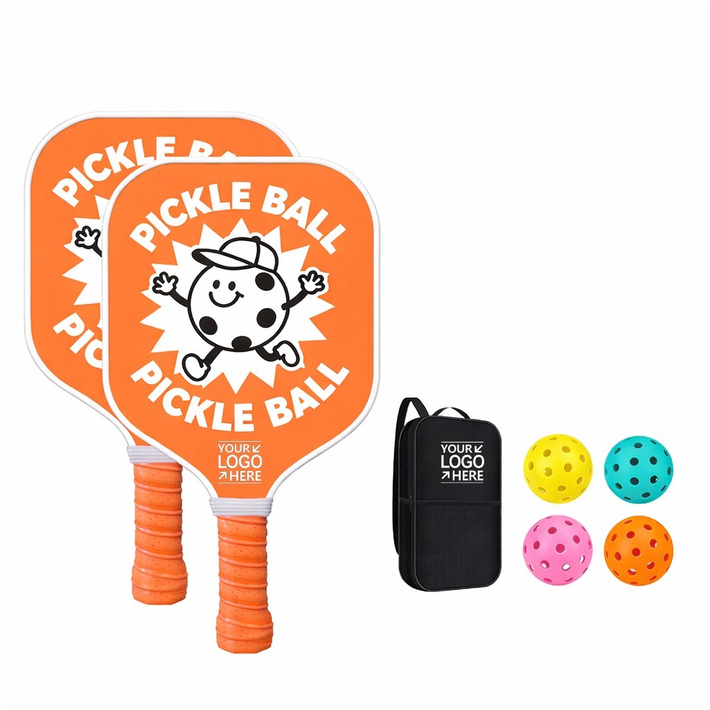 Kids Pickleball Set–Fiberglass Paddles For Beginners & Toddlers