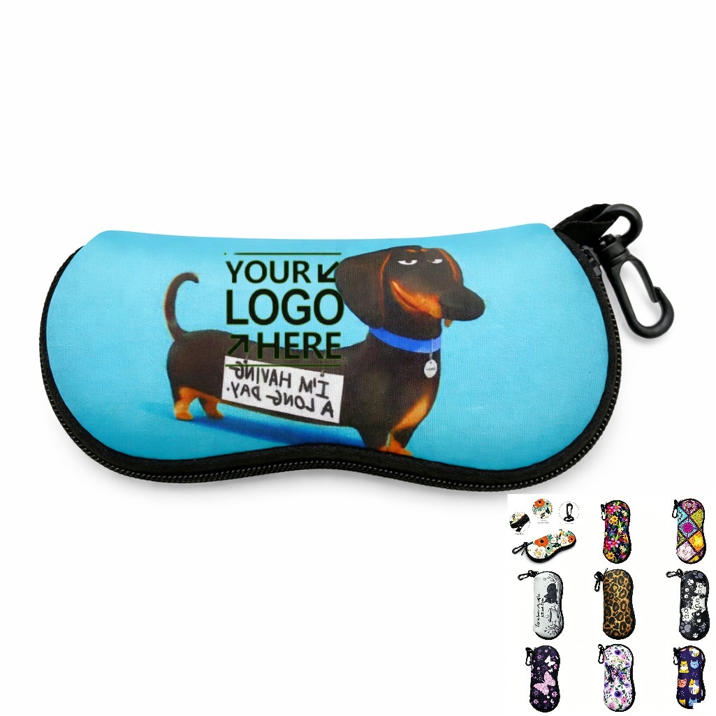 Sublimation Neoprene Zippered Eyeglass Case