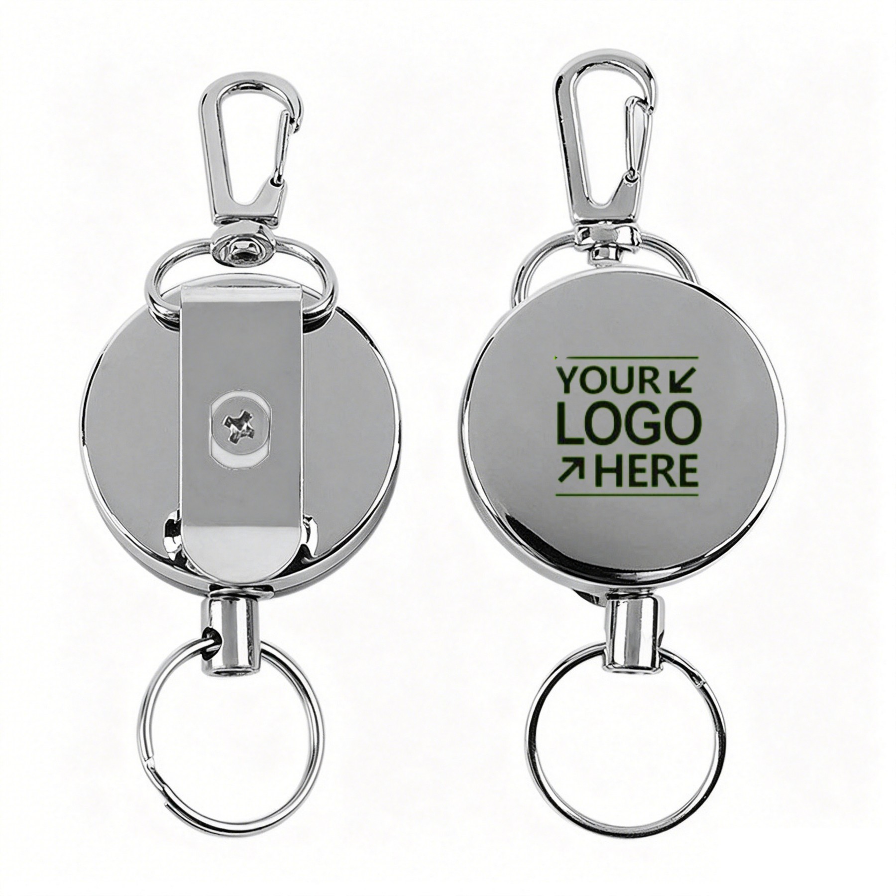 Retractable Steel Cable Keychain – Heavy-Duty Outdoor