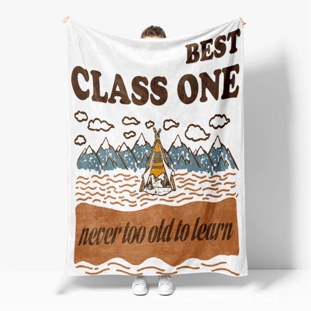 51x59" Soft Printed Flannel Fleece Blanket
