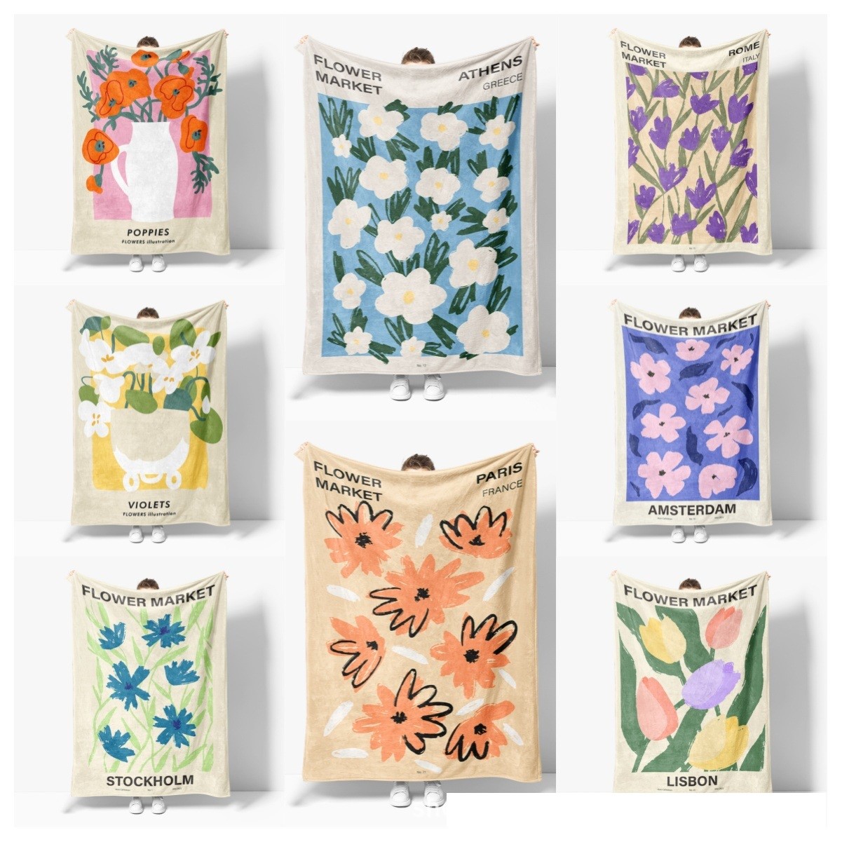 350GSM Heavyweight Soft Printed Flannel Fleece Blanket