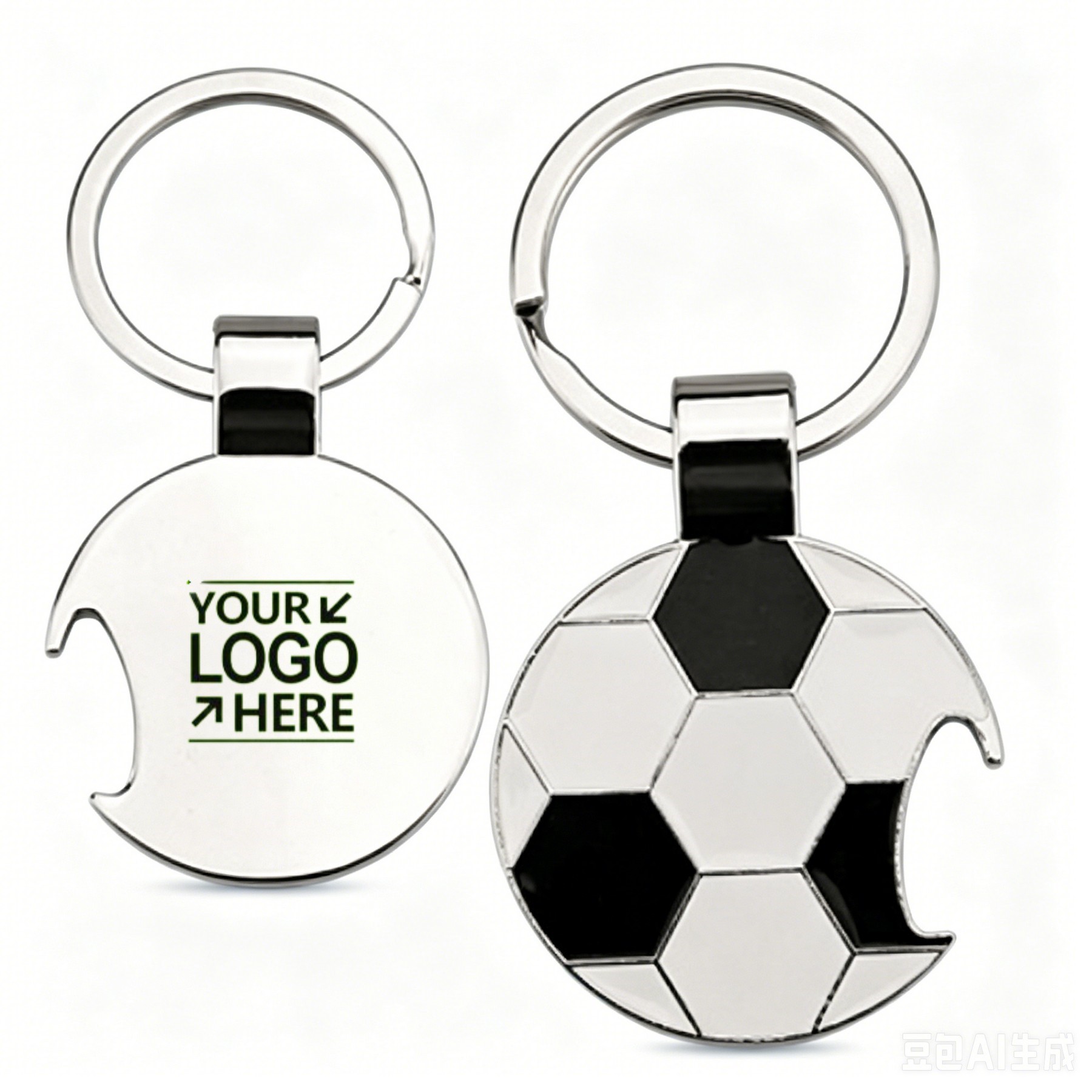 Soccer Keychain Bottle Opener