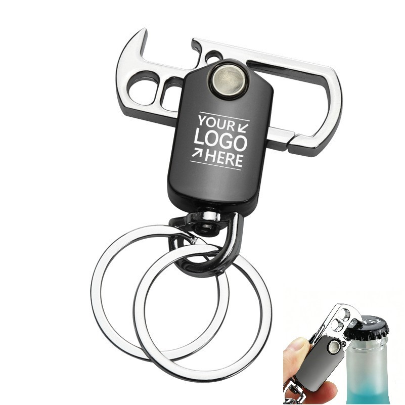 Business Waist Clip Bottle Opener Keychain