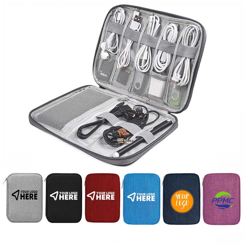 Rechargeable Data Cable Strap Dial Storage Bag