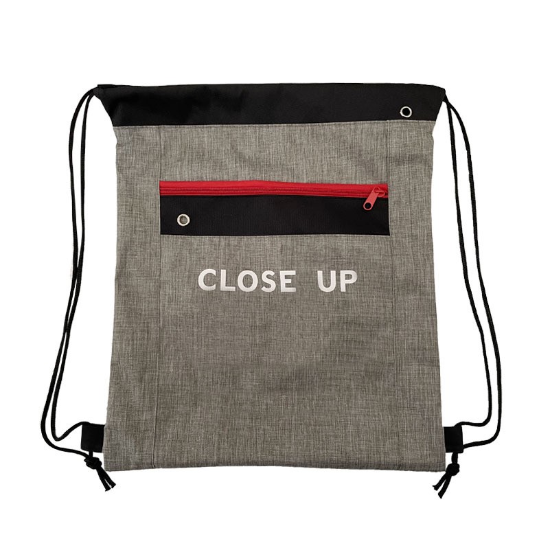 Zip Splicing Drawstring Bag With Drawstring Closure Organiser For Students