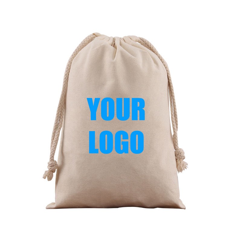 Customised Canvas Drawstring Bag 8AN Cotton Drawstring Bag