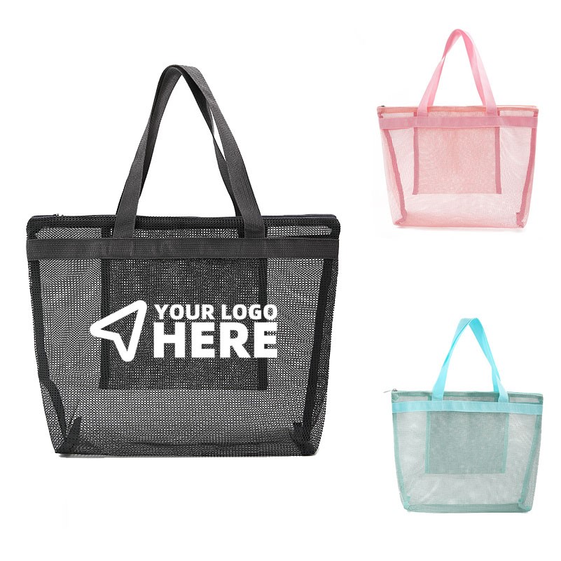 Mesh Beach Bag Travelling Shoulder Bath Storage Bag