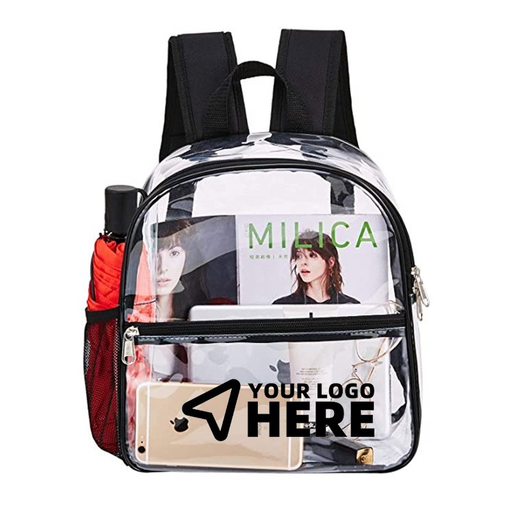 PVC Transparent Backpack Outdoor Portable Backpack Large Capacity