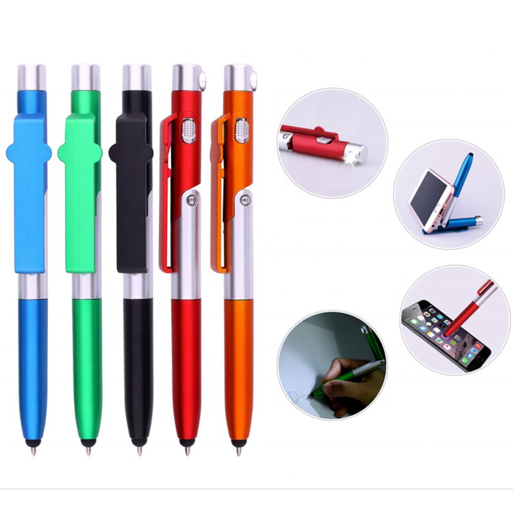 LED Phone Holder Touch Screen Capacitive Ballpoint Pens