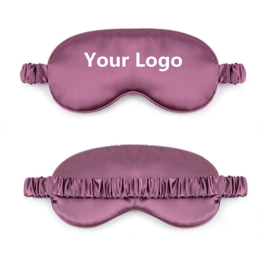 Satin Sleep Mask with Elastic Strap – Soft & Light-Blocking