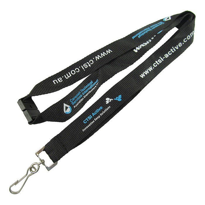 Silkscreen Printed Polyester Lanyard