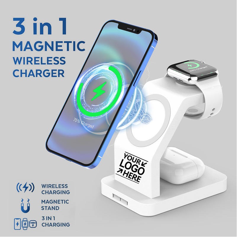 3-in-1 Wireless Charging Station For Multiple Devices