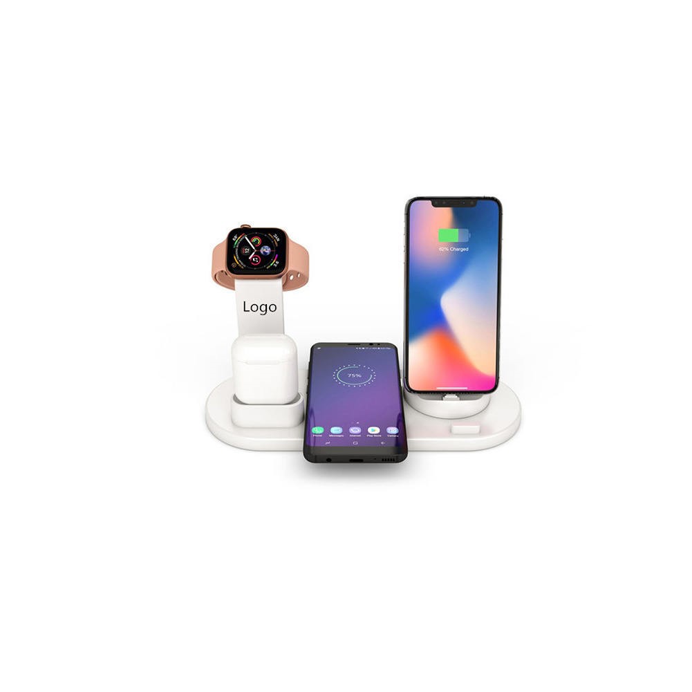 4-in-1 Multiple Device Wireless Charger Dock w/Qi Fast Charging