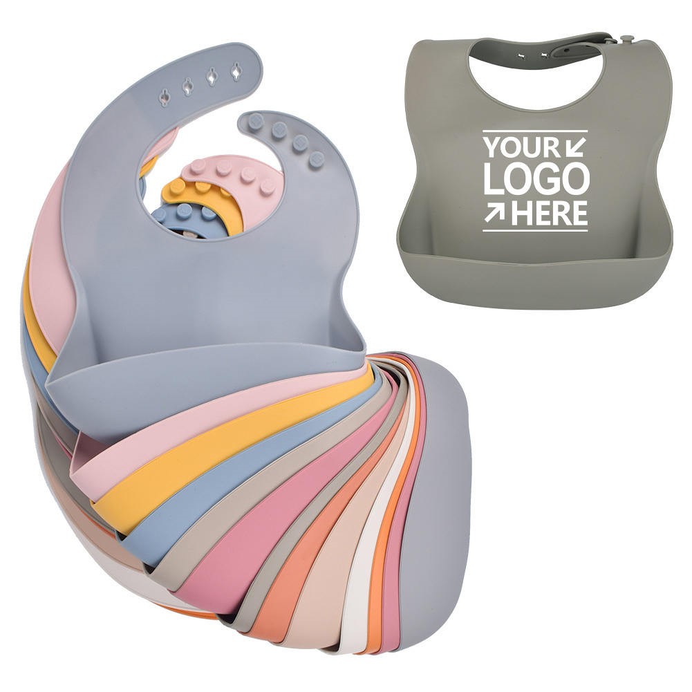 Comfortable Soft Waterproof Silicone Baby Bib