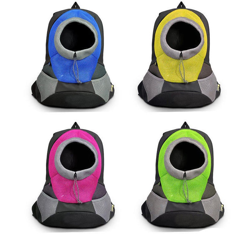 Dog/Cat Carrier Backpack w/Breathable Head Out Design & Padded Shoulder
