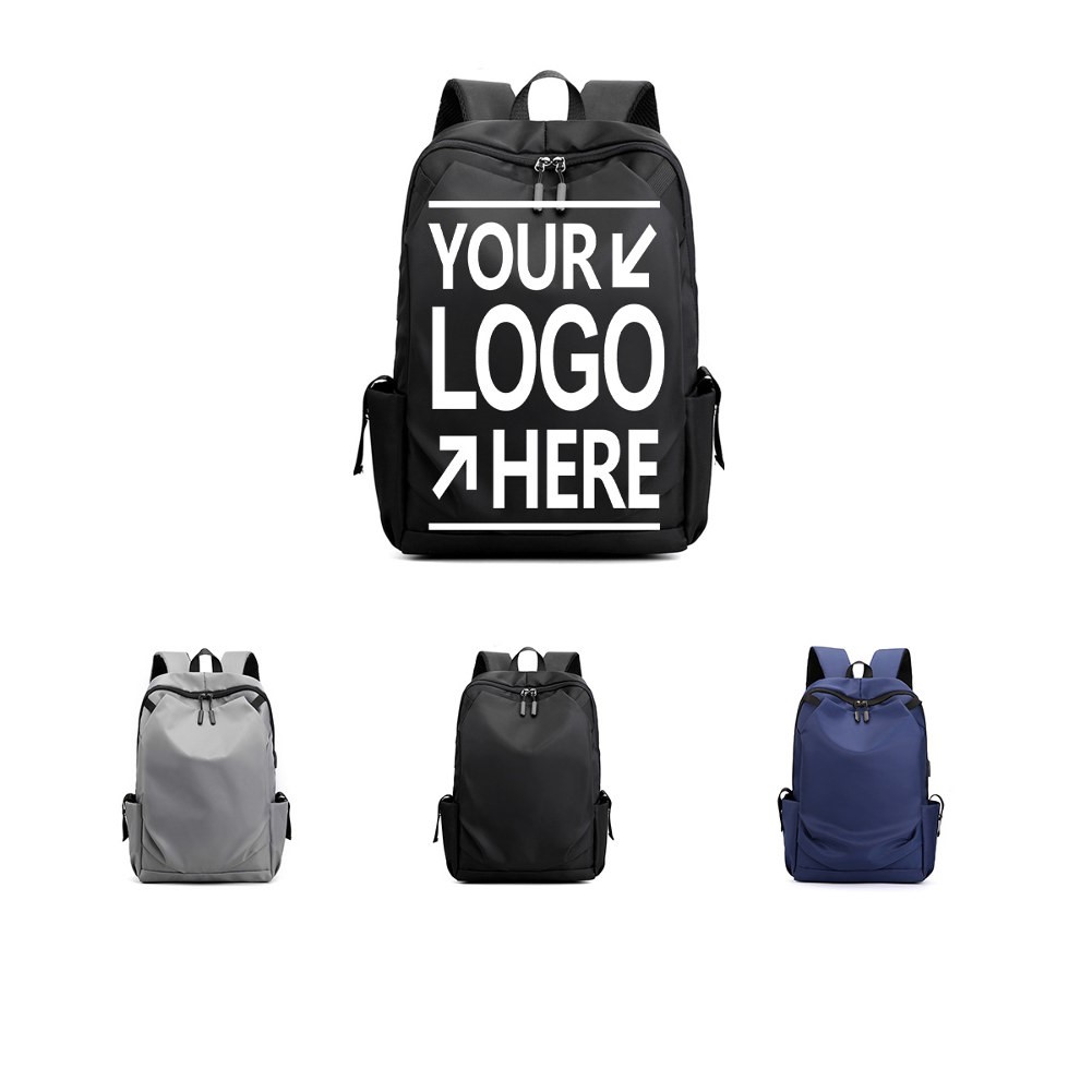 Waterproof 17" Laptop Backpack w/USB Charging