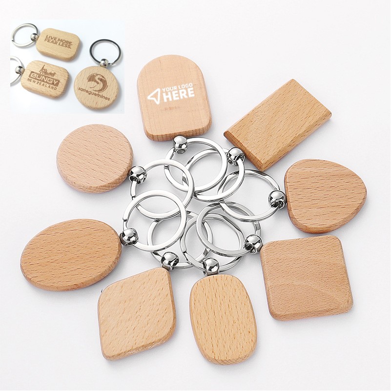 Wooden Keychain Blanks