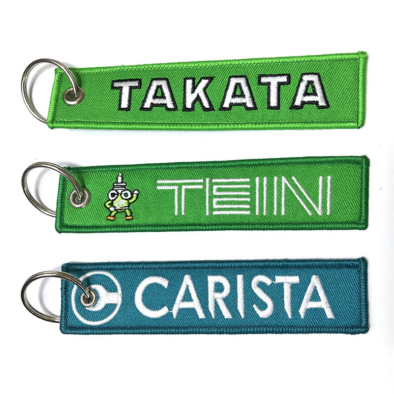 Embroidered Flight Keytag Keychain