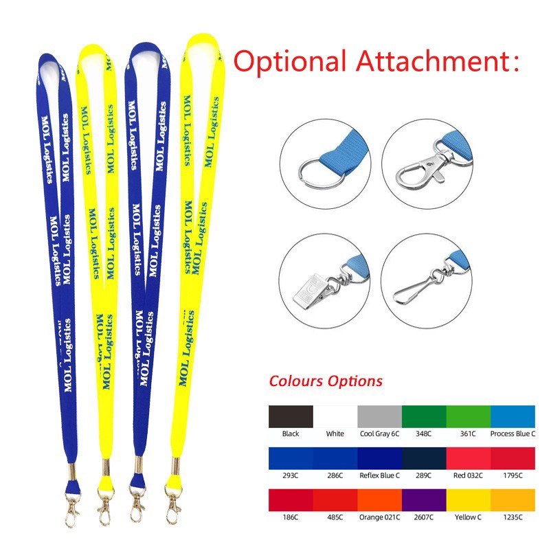 3/4" Tube Lanyard With Lobster Claw And Crimp
