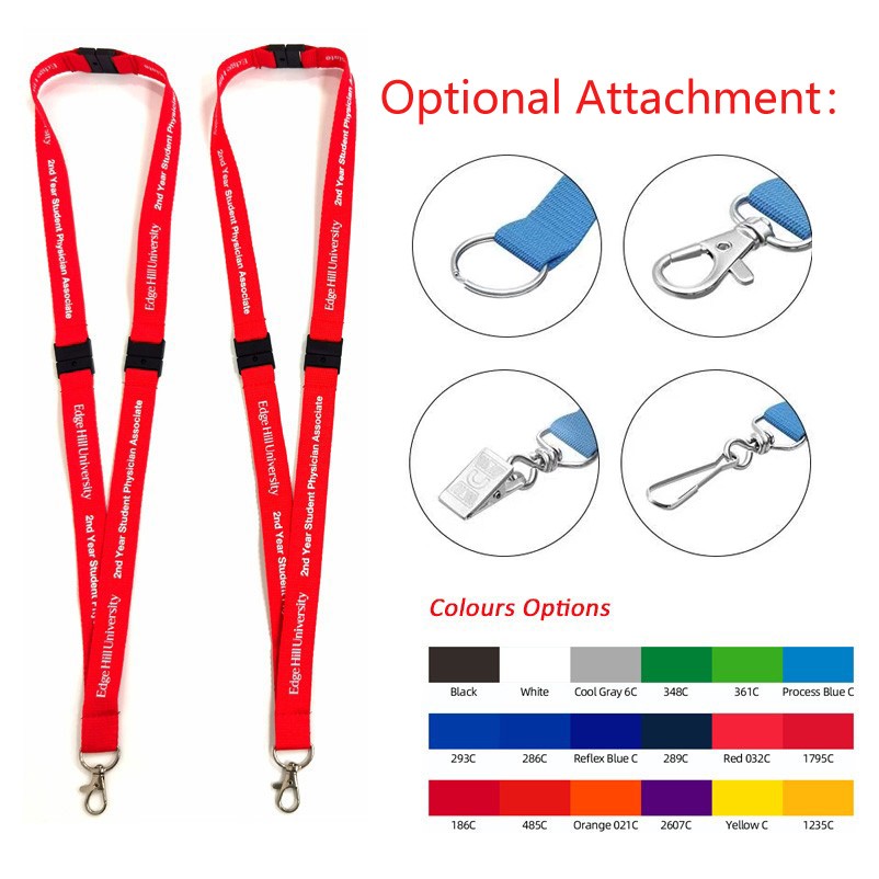 3/4" Dye Sublimation Polyester Lanyards With Safety Buckle And Lobster Hook