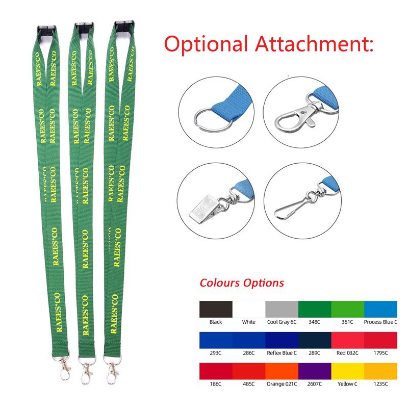 5/8" Woven Lanyard With Plastic Safety Breakaway
