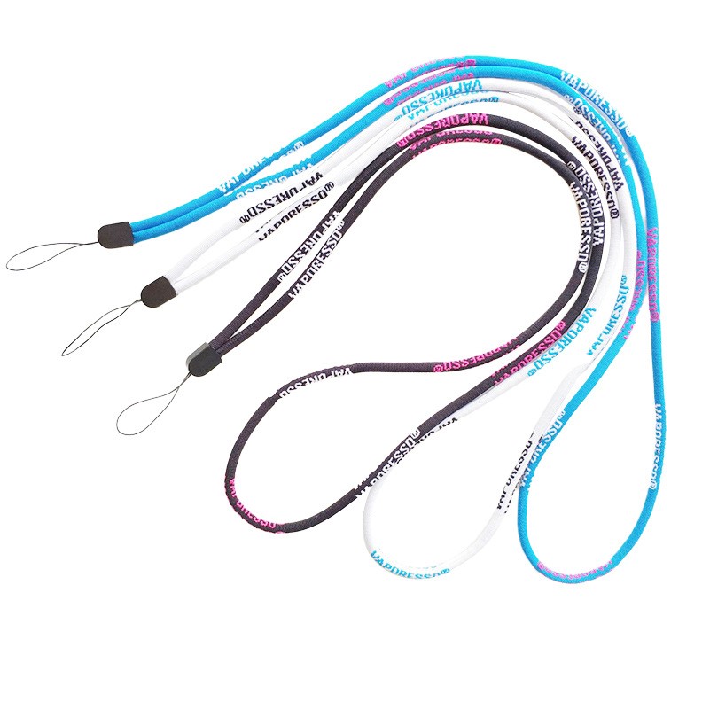 Custom Logo Round Cord Woven Lanyard