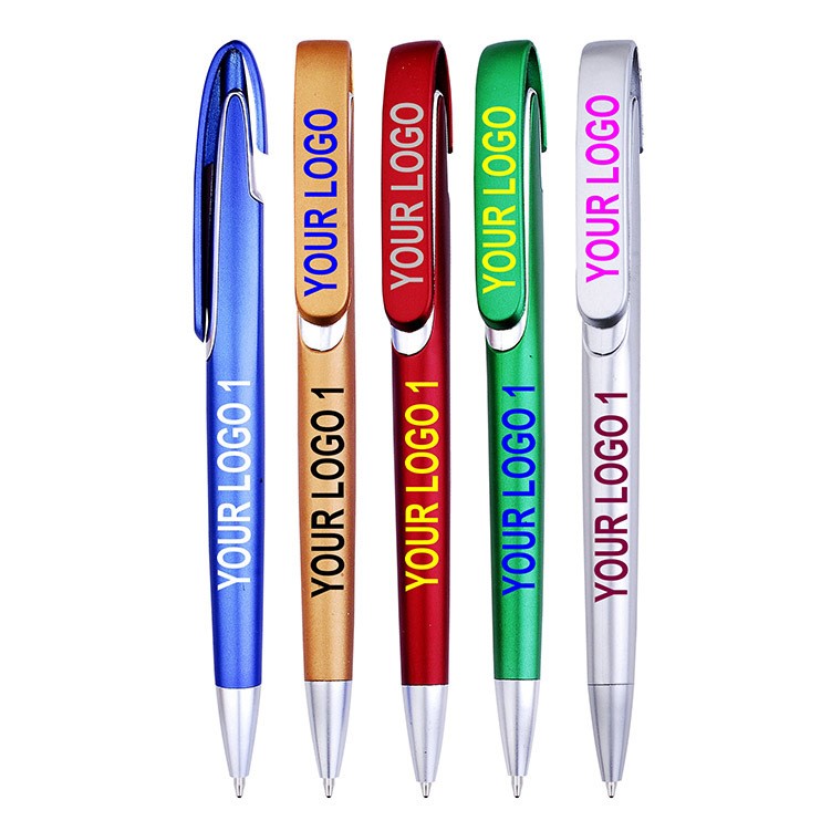 Retractable Clip Ballpoint Writing Pen
