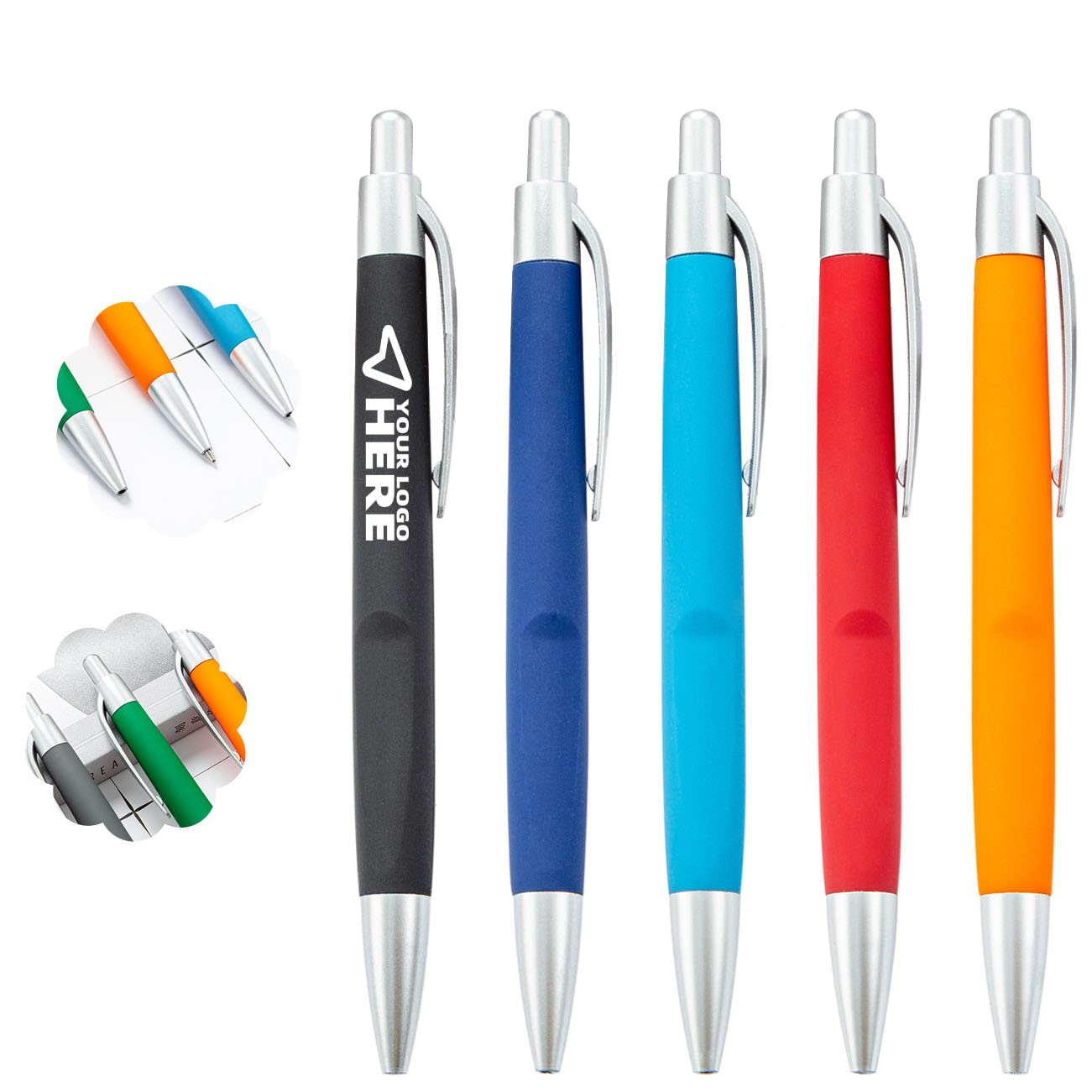 Custom Rubber Ballpoint Pen for Hotel & Restaurant