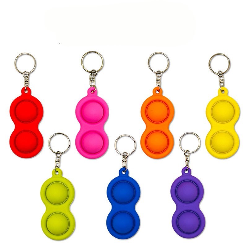 Two Finger Pop Fidget Keychain