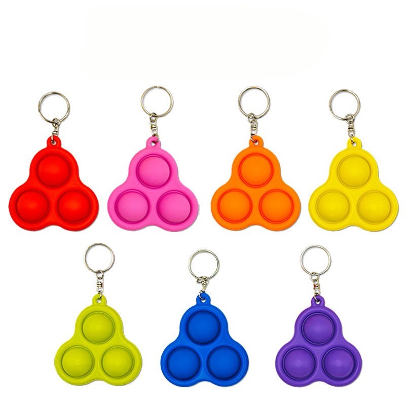 Three Finger Pop Fidget Keychain