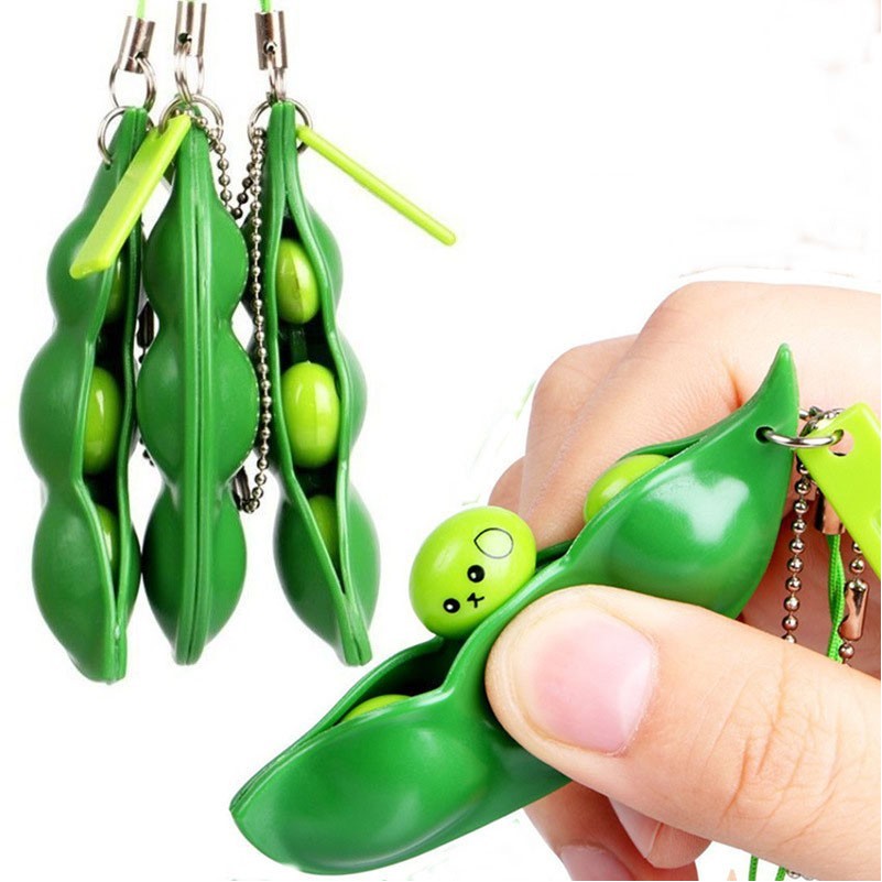 Squishable Pea Pod Keychain