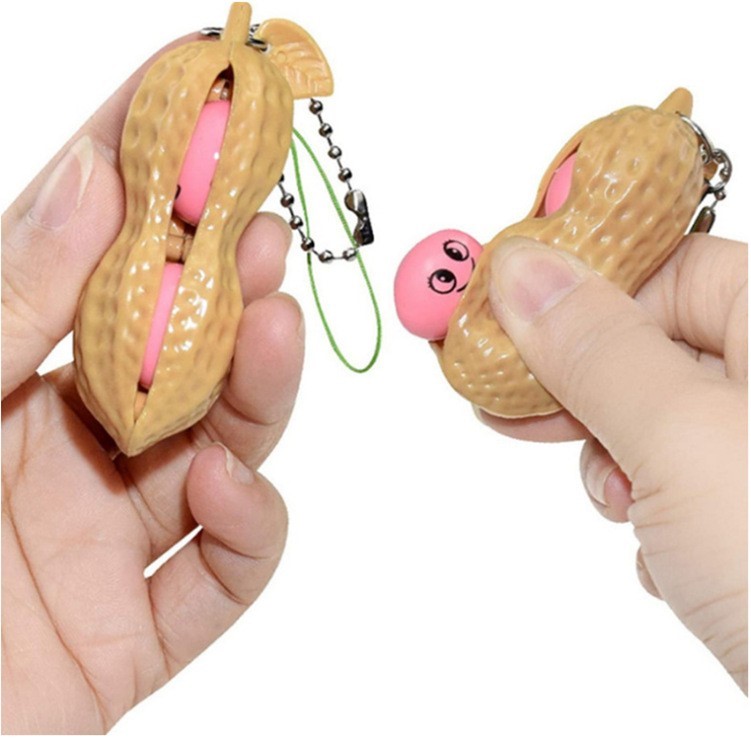 Squishable Peanut Keychain