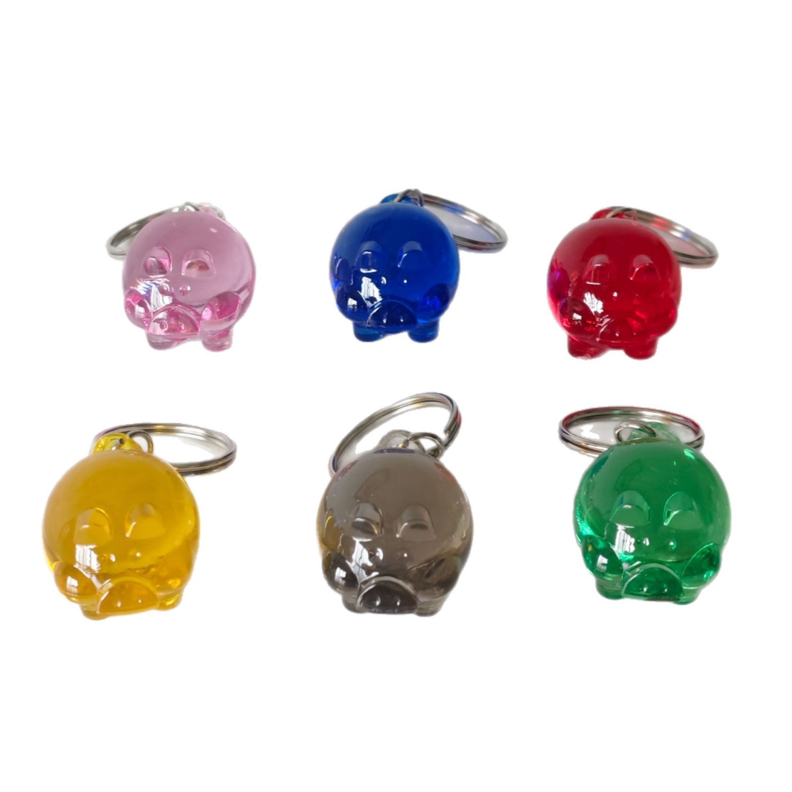 Pig Shaped Acrylic Keychain