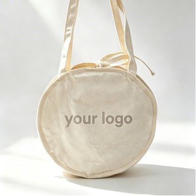 12 oz Canvas Round Shoulder Bag