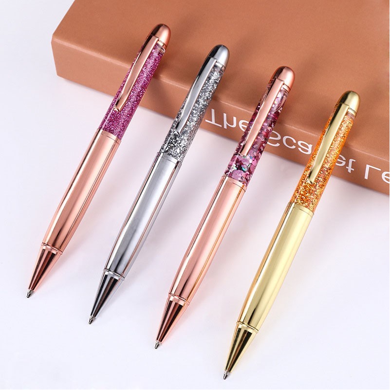 Liquid Glitter Metal Ballpoint Pen