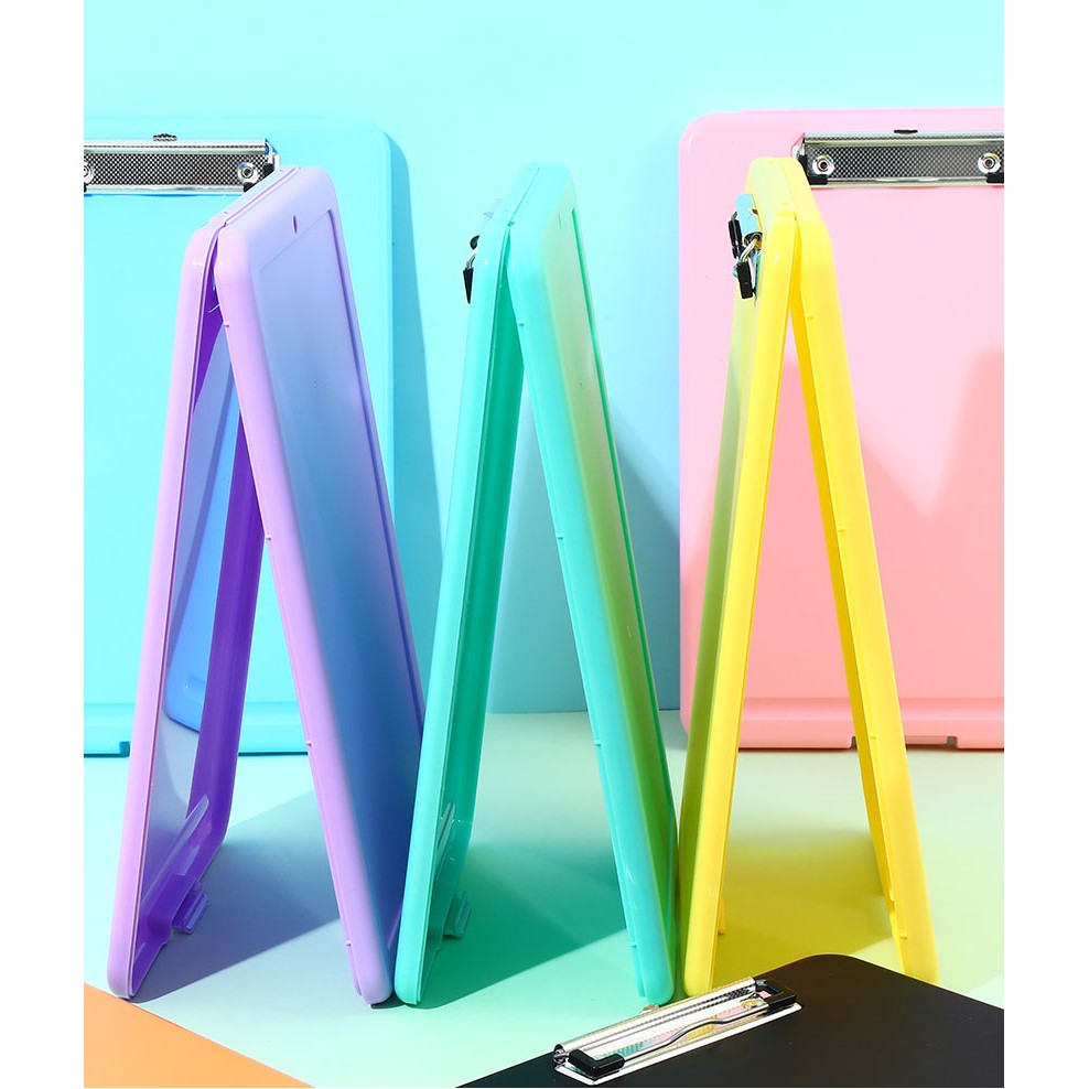 Plastic Clipboard Organizer with Metal Clip