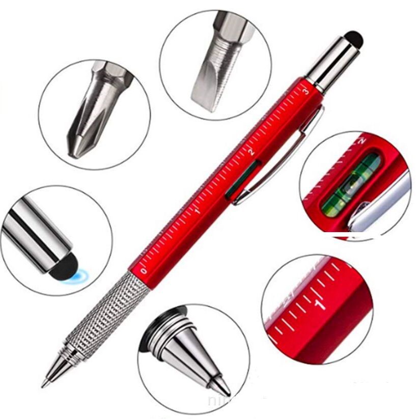 Plastic Multi-Function Pen w/Tool