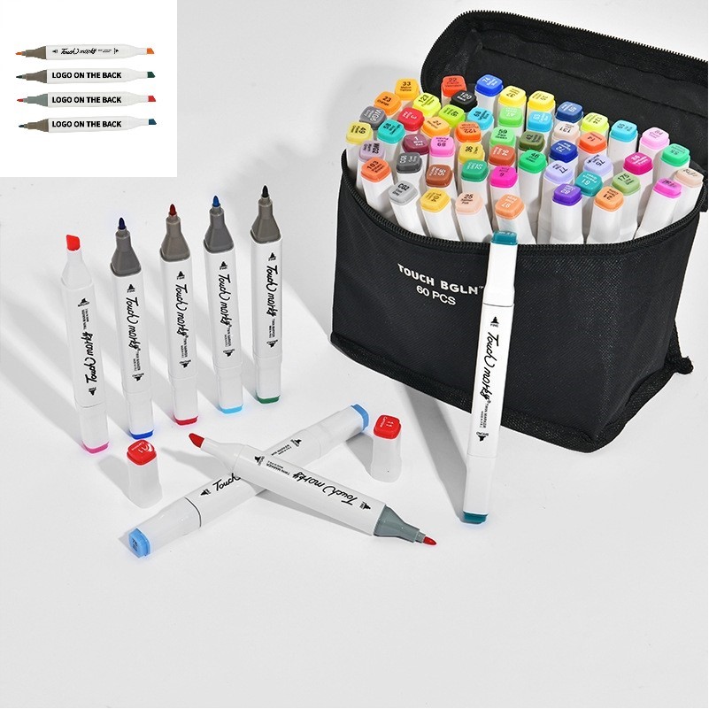 60 Colours Of Double-Ended Markers Set