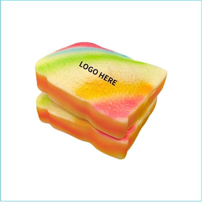 Colourful Gradient Toast Compote Stress Relief Pinch Pieces