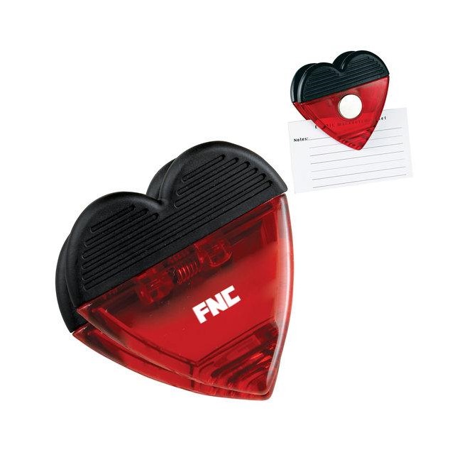 Valentine's Day Line Heart Magnetic Memo Clip