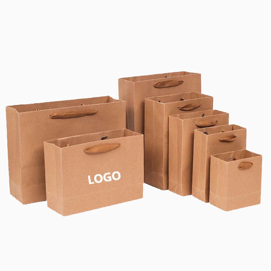 Paper Shopping Bag W/Handle 11" X 3.9" X 7.9"