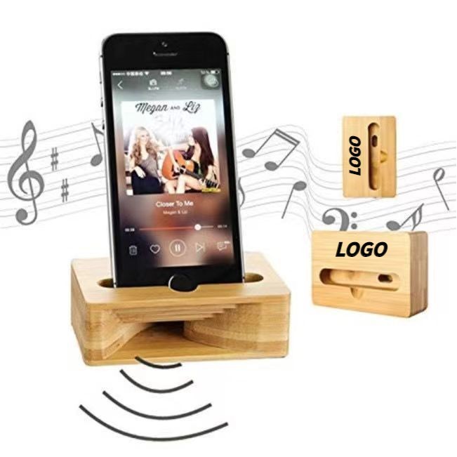 Bamboo Mobile Phone Amplified Stand