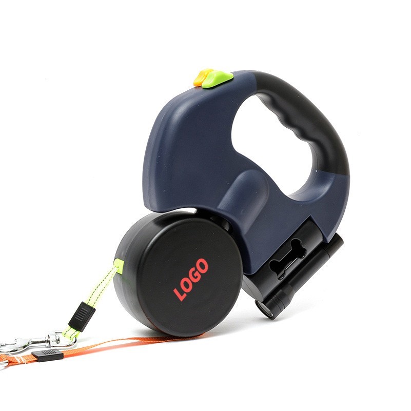 Double-head automatic retractable leash