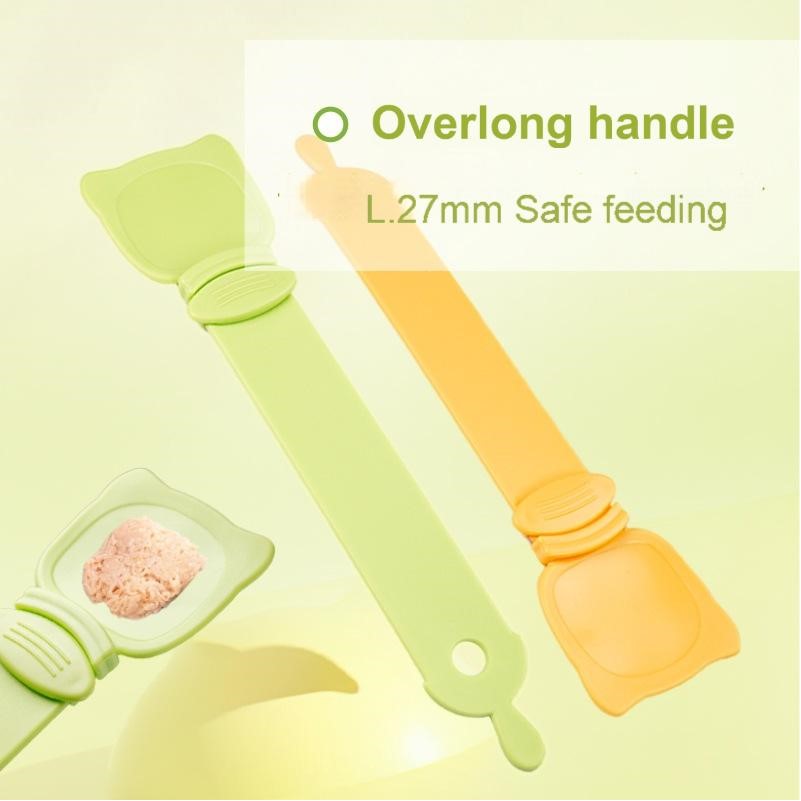 Cat noodle feeder squeeze spoon pet feeding meat paste spoon cat supplies