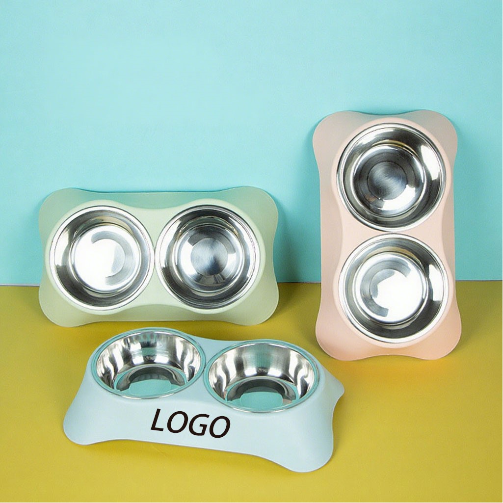 2-in-1 Pet Drinking And Food Dog Bowl