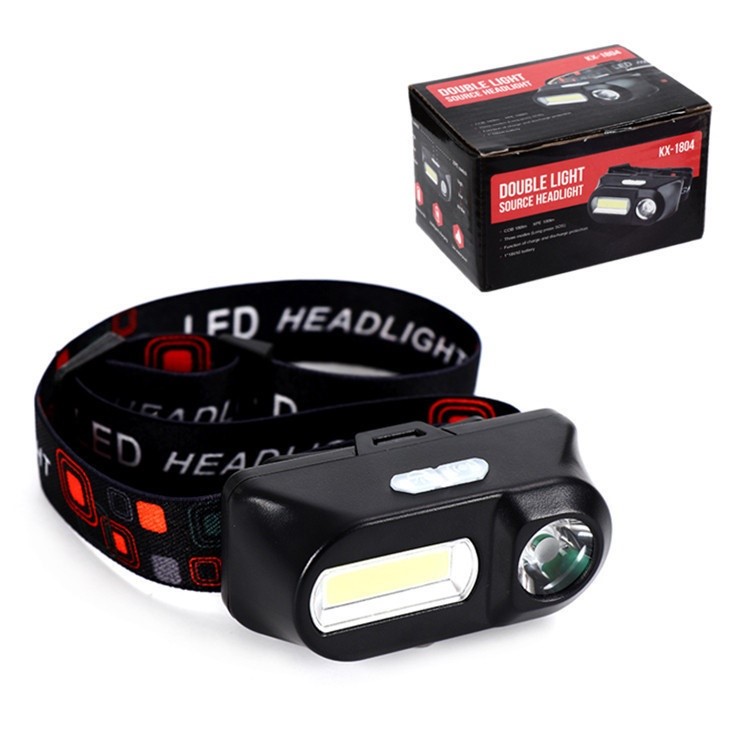 Rechargeable COB LED Headlamp with USB Charging Port