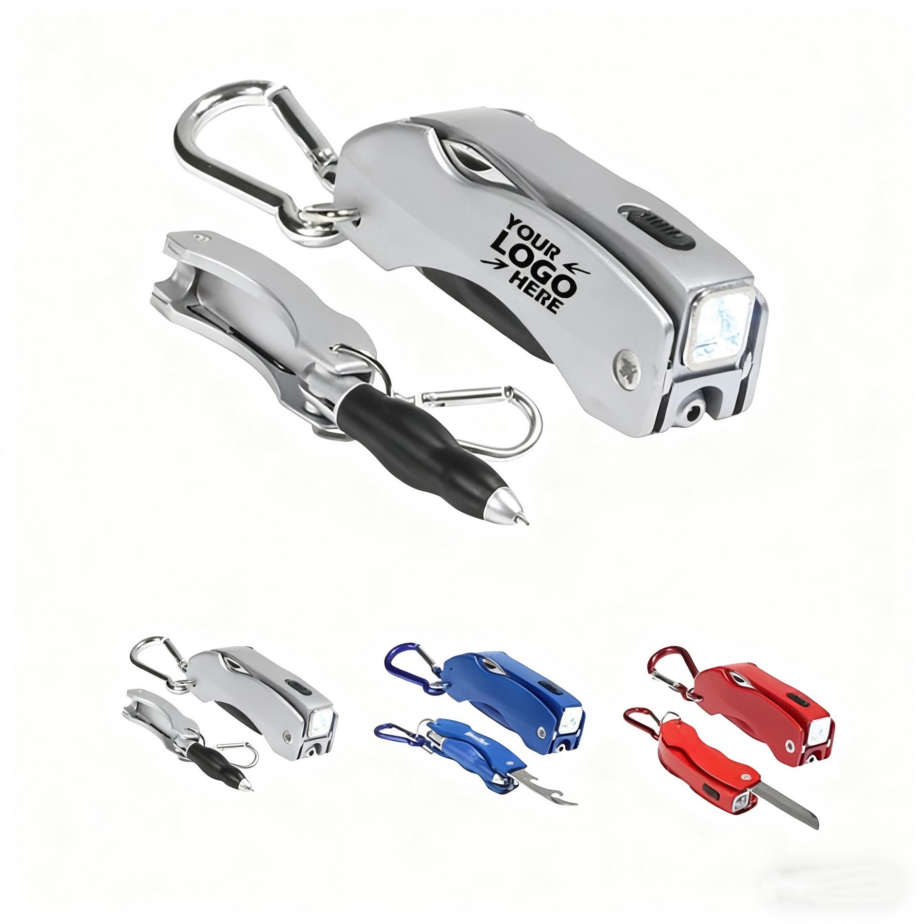 LED Light Promotional Ballpoint Pen with Bottle Opener