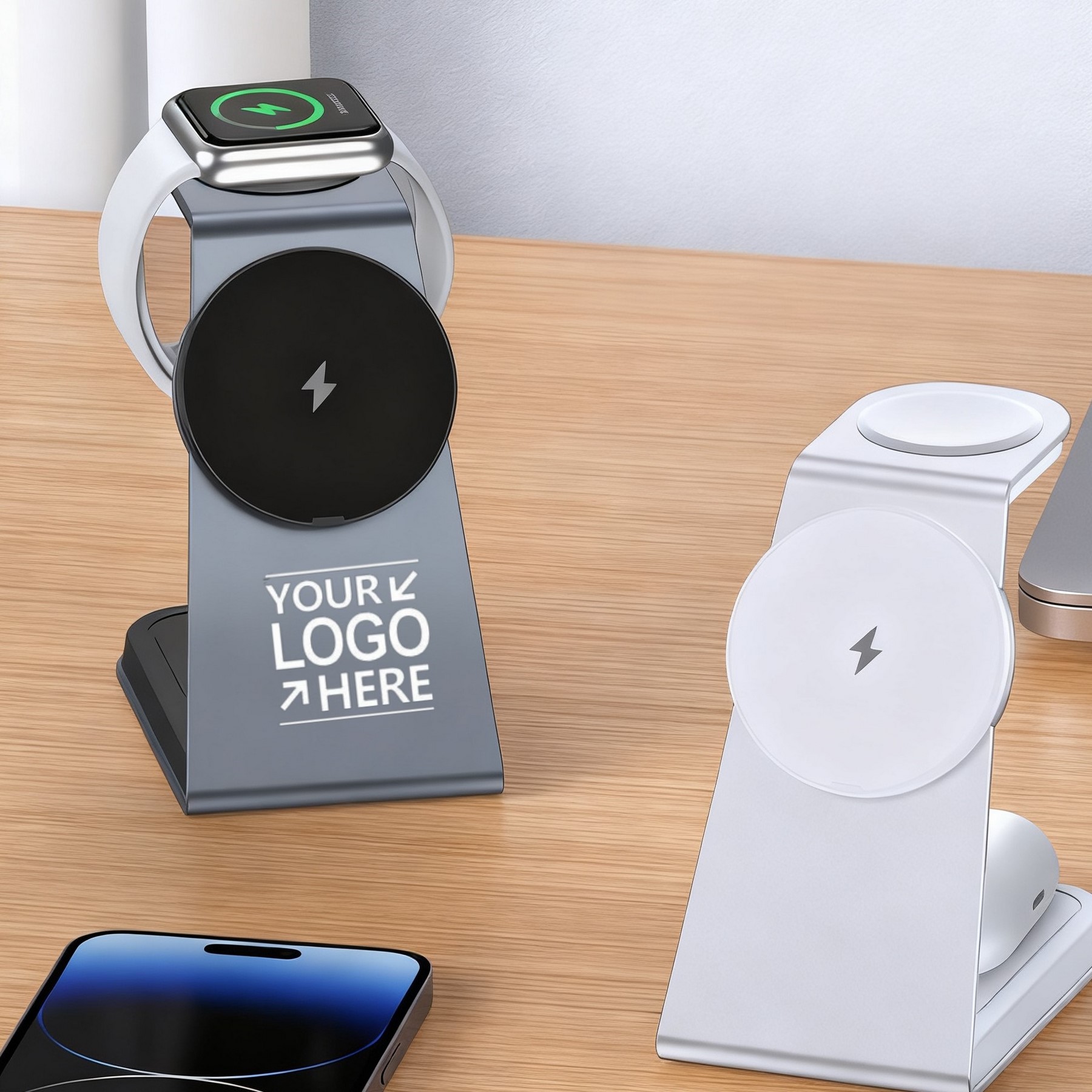 3-In-1 Magnetic Wireless Charger For Desk